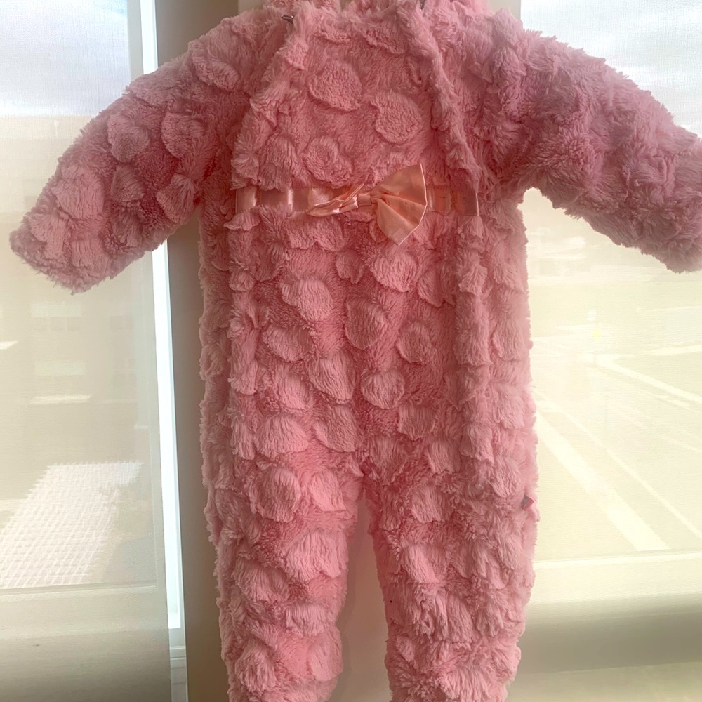 Baby girls cold weather onsie